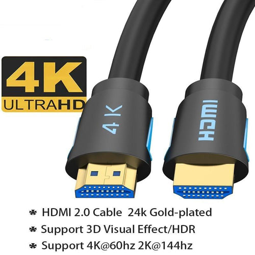 4K HDMI Cable HDMI 2.0 Ultra HD Audio Wire HDMI Splitter Digital Cord High Speed 18Gbps HDMI 2.0 Cable 4K HDR 2160P For TV  Projector Laptops Gaming