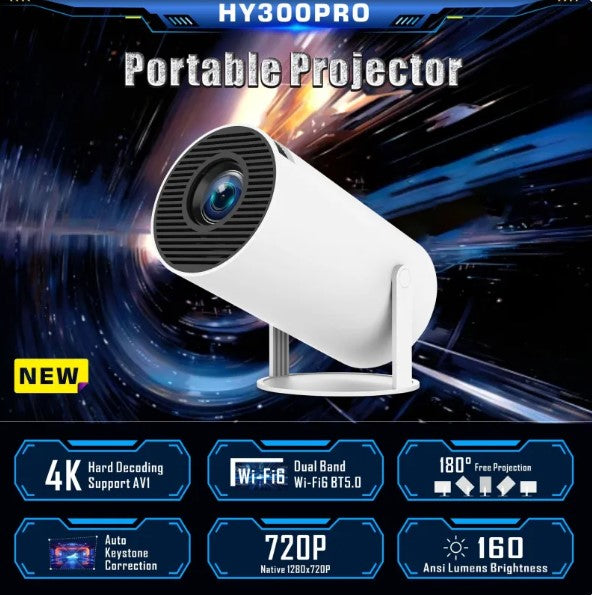 HY300 Pro Portable Home Theater Projector