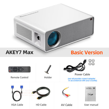 AKEY7 1080P LED Projector 7500 Lumens 4K Support