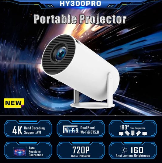 HY300 Pro Portable Home Theater Projector